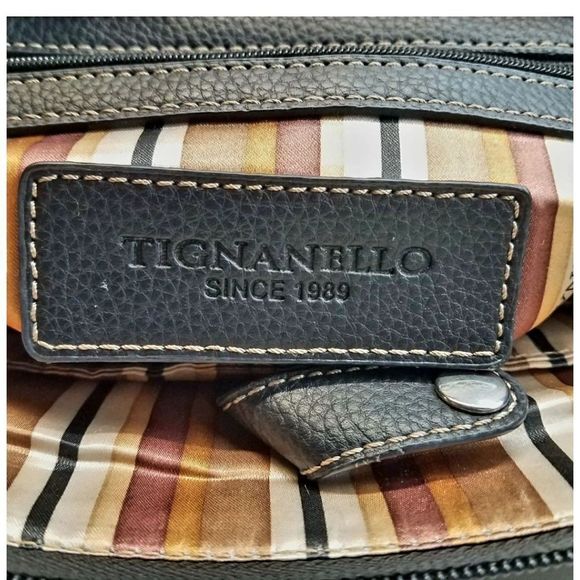 Tignanello black and white leather bag - Picture 4 of 9